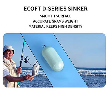 Lead Free Fishing Weights Sinkers 80g-1000g Coated Raindrop Weights Bank Sinkers Cylindrical Deep Drop Weights Assorted Sizes Bag Non-Lead Fishing Weights Saltwater for Bottom Fishing - style: 180g(6.35oz)-8pcs