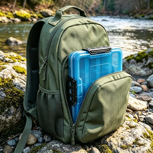 BEAR PAW 3600 Fishing Tackle Boxes Large Waterproof Fishing Lure Tray Storage Organizer Plastic Tackle Box with Adjustable Dividers Blue - style: 3600 Waterproof