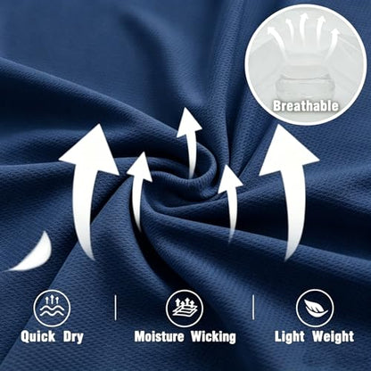 LeeHanTon Men UPF 50+ Sun Protection Hoodie Long Sleeve Shirts Dry-Fit UV Breathable Work Athletic Summer Pullover Sweatshirt - color: A-navy-with Mask, size: Small