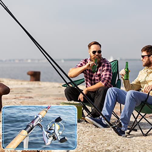 6 Pcs Fishing Rod Holders Stainless Steel Ground Support Fishing Pole Stand Fish Pole Folding Holders Bracket Stake Rod Rack for Bank Beach