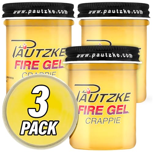 Pautzke Fire Gel Bait Scent Fishing Attractant, Long-Lasting Fish Scent Gel, Freshwater Saltwater Compatible, Strong Scent Trail, Easy Apply Lure Enhancer - color: 3-Crappie