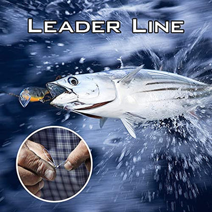 KastKing DuraBlend Monofilament Leader Line - Premium Saltwater Mono Leader Materials - Big Game Spool Size 120Yds/110M - size: 80 LB (Wound on Spool) 0.80mm