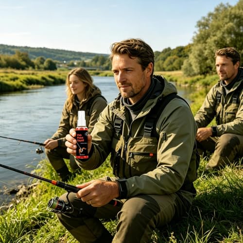 Fish Attractant Liquid Long-Lasting Additive Mist | 60ml Smell Fishing Bait Scent Spray for Cod Carp Bass Walleye Tilapia Outdoor Saltwater Lake River Beach Pond