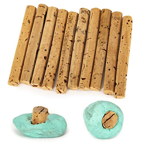 10Pcs Cork Wood Float Sticks Diameter 6mm & 8mm for Lures Carp Baits Outdoor Carp Fishing Tackle Accessories