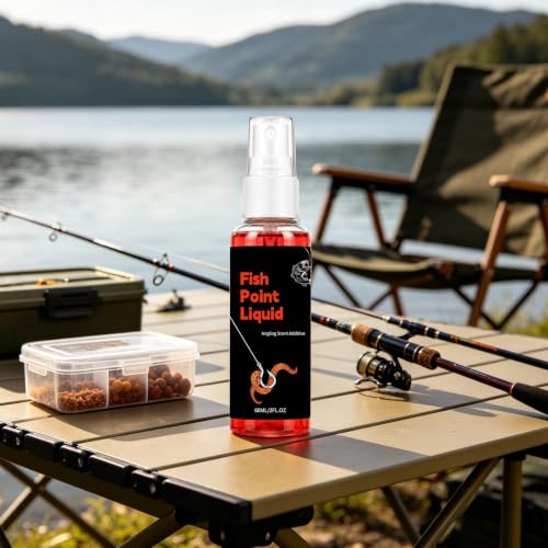 Fish Attractant Liquid Mist - Natural Fishing Bait Scent Additive Spray | Natural liquid fish attractant enhances bait scent to help draw fish for freshwatter and saltwater fishing.