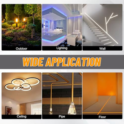 KOOTANS 22FT Fiberglass Electrical Wire Running Kit Wire Fishing Tools Fish Tape Wire Puller Through Wall Cable Snake Fish Rods Kit with Different Attachments - color: 22FT