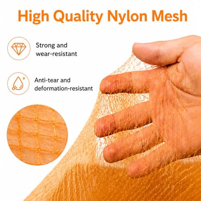 Nylon Multfilament Cast Net, 4FT/8FT/10FT/12FT American Style Hand Throwing Fishing Net with Zinc Plated Weights for Saltwater and Freshwater - color: yellow-4ft