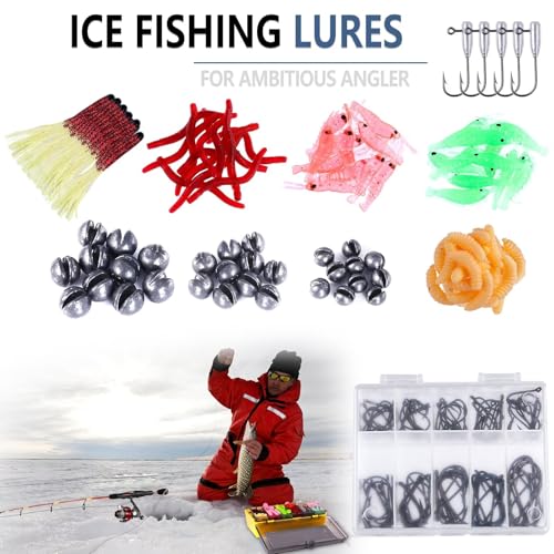 PLUSINNO Fishing Lures, All-in-One Fishing Tackle Box with Tackle Included, Fishing Gear Lure Bait Accessories Kit for Freshwater Bass Trout, Ideal Fishing Gifts for Men, Father & Beginners - color: 302Pcs Fishing Lures Kit