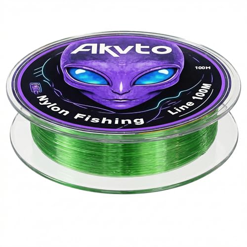 Monofilament Fishing Line, 16LB/50LB Catfish Line, Nylon Material Fish Wire - 100M/109Yards Tested for Freshwater and Saltwater Fishing - color: Green, size: 0.47MM/32.4LB