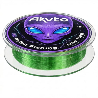 Monofilament Fishing Line, 16LB/50LB Catfish Line, Nylon Material Fish Wire - 100M/109Yards Tested for Freshwater and Saltwater Fishing - color: Green, size: 0.52MM/40.7LB