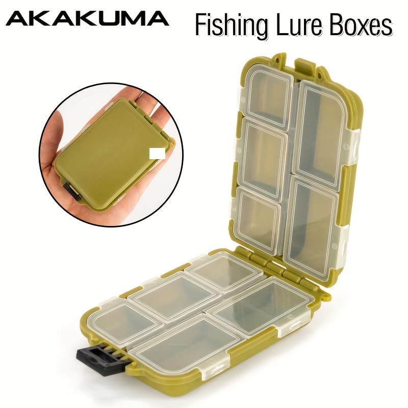 Tackle Accessories Case Mini Reversible Storage Case Multi-Function Tool Box Lure Portable Removable Plaid Blue