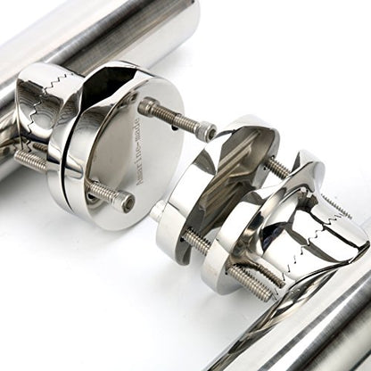 Amarine-made Stainless Rail Mount Clamp on Fishing Rod Holder for Rails Fishing Pole Holders 1-1/4" to 2" (1 Pcs)