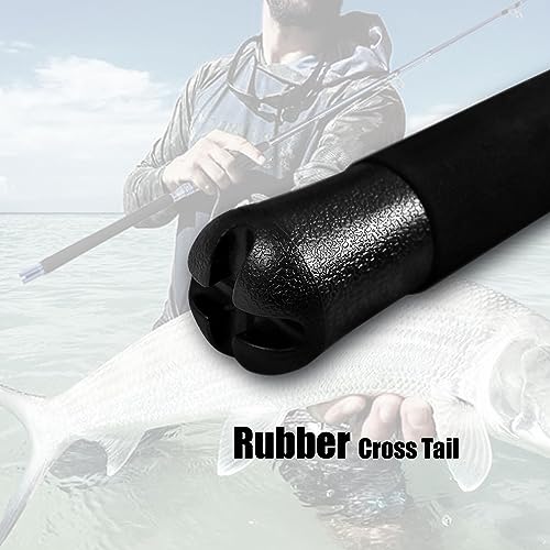 Fiblink 2-Piece Saltwater Spinning Fishing Rod Offshore Graphite Portable Fishing Rod (7 Feet) - style: 7' Medium Heavy