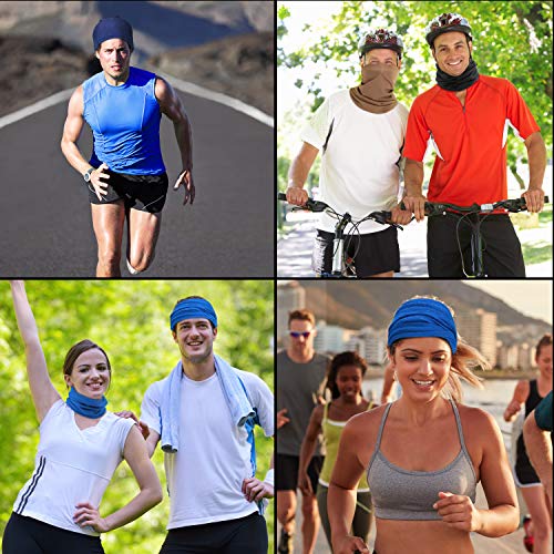 Geyoga Summer UV Protection Cooling Neck Gaiter | Sunscreen Breathable Face Scarf Bandana Mask Neck Gaiter for Outdoor Fishing Hiking Camping - color: Mixed Colors