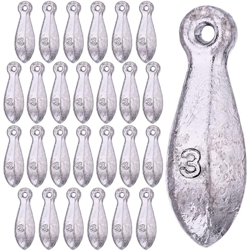 27 Pcs Bank Sinker Fishing Sinkers Weights Bank Weights for Ocean Saltwater Freshwater Surf Bass Catfish Fishing Casting Gear Tackle - size: 3 oz
