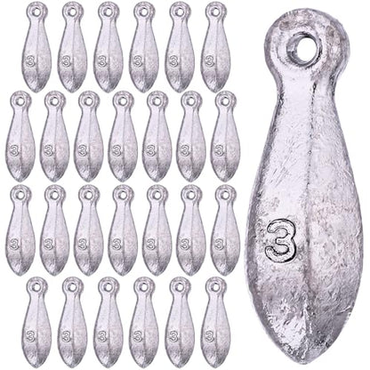 27 Pcs Bank Sinker Fishing Sinkers Weights Bank Weights for Ocean Saltwater Freshwater Surf Bass Catfish Fishing Casting Gear Tackle - size: 3 oz