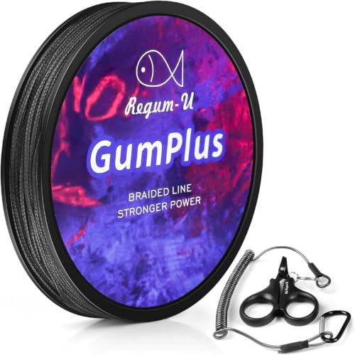 GumMAX 545/1093/1640yds 5-100LB 8X Braided Fishing Line Abrasion Resistant Superline Zero Stretch & Smaller Diameter Confuse & Never Fade in Saltwater and Freshwater - color: Black, size: 10LB-150yards