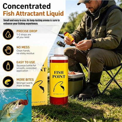 Concentrated Fish Attractant Liquid, 100ml Red Worm Liquid Spray - Powerful Bait Attractant Scent Bait Fish Attractant Liquid for Freshwater Fishing, Enhances Scent & Improves Bite Response - color: 3PCS