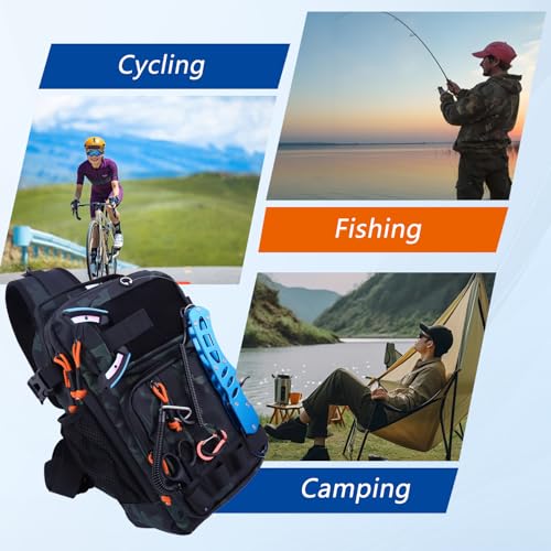 Fishing Backpack with Tackle Boxes,Waterproof Fishing Shoulder Bag for Fishing Gear,Fish Bag with 136 Pcs Fishing Lures Kit,Fish Hook Remover Tool,Fish Lip Gripper,Fishing Plier,Gifts for Men (Green) - color: Green