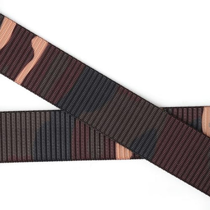 Mile High Life | Nylon Web Belt | Outdoor Military Belt | TSA Safe Buckle Plastic/Metal - color: Camo Brown