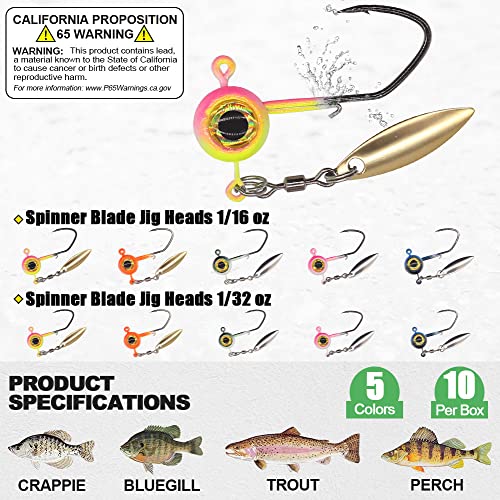 Crappie-Baits- Plastics-Jig-Heads-Kit-Shad-Minnow-Fishing-Lures-for Crappie-Panfish-Bluegill-40 &135 Piece Kit - color: CRAPPIE MINNOW 40 pc. KIT COMBO 2