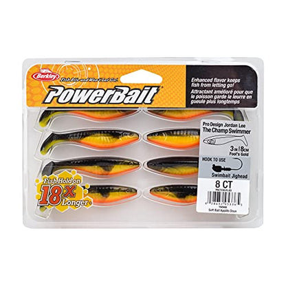 Berkley PowerBait The Champ Swimmer Fishing Soft Bait - color: Fool's Gold, size: 3"