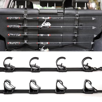 OJYDOIIIY Fishing Rod Racks for Car, 4-Rod or Combos Capacity Rod Holder for Car,SUV,Truck Front or Rear Seats