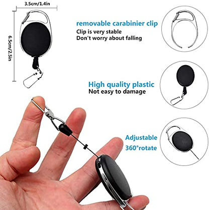 4 Pack Fishing Knot Tying Tool, Fast Line Clippers Tie Tippet Cutter Nipper Quick Nail with Retractor Zinger