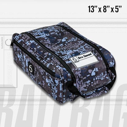 6th Sense Fishing Tackle Bag Extra-Large Bait Bag – Water-Resistant, Holds 20–25 Packs (Gray) - color: Gray