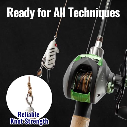 Braided Fishing Line X Zero Stretch Smooth Casting High Strength | Abrasion Resistant 100% PE X8 Super Braid for Saltwater Freshwater Bass Catfish Trout Carp Fishing - color: PE x8 GC, size: 10LB