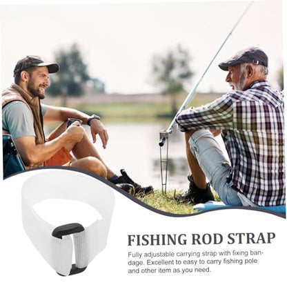 30pcs Fishing Rod Bands Tie Straps Fishing Pole Sleeves Rod Strap Belt