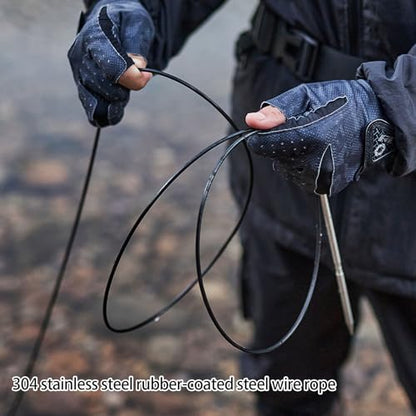 Stainless Steel Fish Holder for Secure Live Survival Fishing Gear Tool for Anglers Use Stainless Steel Stringer Keeper Live Holder - color: 8 meters
