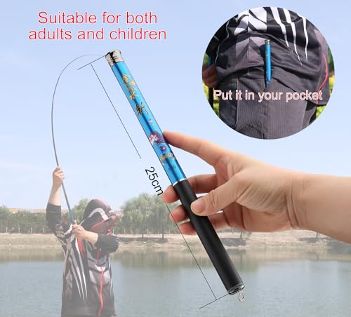 Telescopic Tenkara Fishing Rod Combo Close Length 10.5 Inch Pocket Travel Crappie Rod Inshore Stream Trout Pole Stream Carp Fishing - size: fishing rod 2.85m Combo