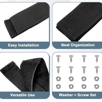Fishing Rod Strap Rod Tie Down Boat Deck Fishing Pole Storage 10 In 6.5 In | Fishing Pole Straps for Boat Deck 2 Kit