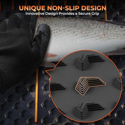 KastKing EZ Fillet Fish Fillet Mat, Anti-slip Texture With 25" Integrated Ruler, Extended Dimensions, Easy to Clean Material, Portable Storage, Fish Cutting Board - style: B:Fish Fillet Mat Set