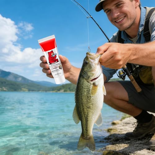 Bait Gel for Fishing 50g Powerful Long-Lasting Fishing Accessories | Worm Bait Gel for Outdoor Activities Camping Survival Kayak Boat Shore Lake River Beach