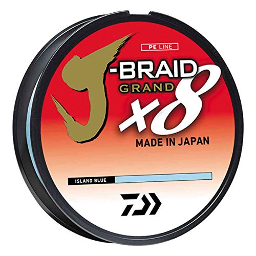 Daiwa J-Braid Grand 8 X 300 YDS Filler Spool - color: ISLAND BLUE, style: 300 Yards 6 Lb