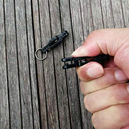10pcs Fishing Line Clips with O Shaped Rings Snap Weight Release Clip for Offshore Fishing Planer Board Kite Heavy Tension Snap Release Clip Downriggers Outrigger Release Clips -Black - color: Black