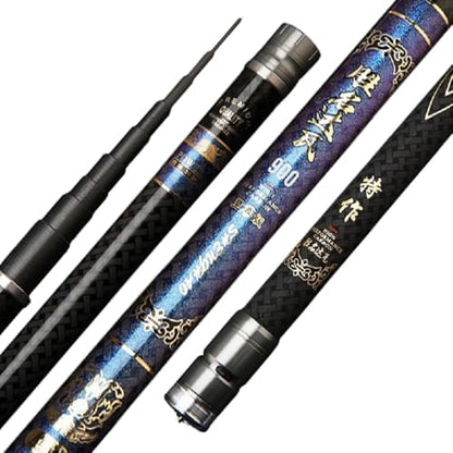26Ft 29Ft 32Ft 35Ft 37Ft 40Ft Telescopic Fishing Rod Ultralight Travel Fishing Rod,Portable Collapsible Bass Crappie Rod,1 Piece Carbon Fiber Inshore Stream Trout Pole Free Tip - size: 13M/40Ft