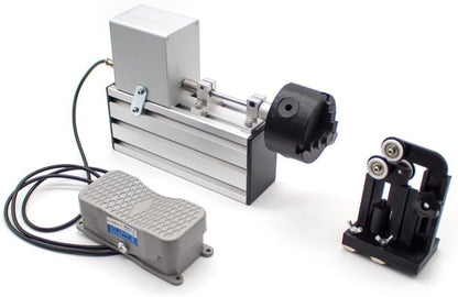 Epoxy Fishing Rod Winding Machine Resin Rotating Gluing Tool Fishing Rod Building Elctric-Drive Machine with Foot Switch Portable