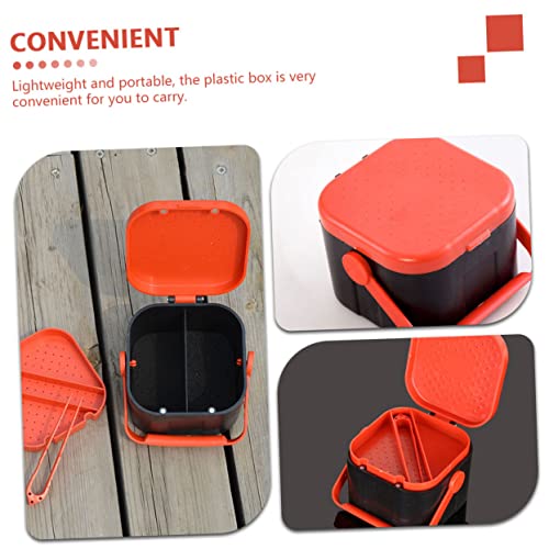 Storage Box for Live Bait Breathable Thickened Container Ventilated Lid for Fishing Tackle and Outdoor Use Lightweight and Portable Design for