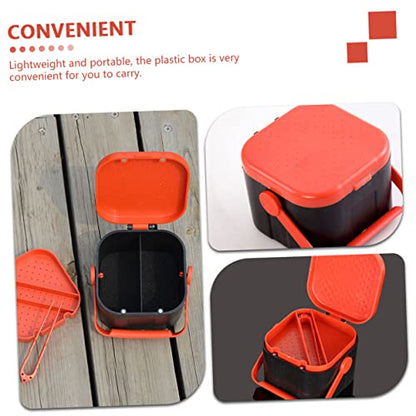 Storage Box for Live Bait Breathable Thickened Container Ventilated Lid for Fishing Tackle and Outdoor Use Lightweight and Portable Design for