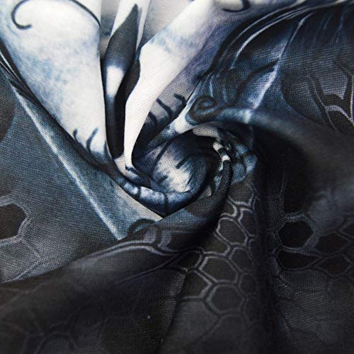 Obacle Skull Face Mask for Women Dust Wind Sun Protection Rave Festival Riding - color: Women Gray Face Slim