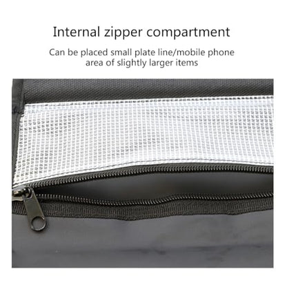Froiny Fishing Soft Lure Storage Bag Waterproof Fishing Baits Binder Fly Fishing Leader Tackle Wallet Bag with Carabiner