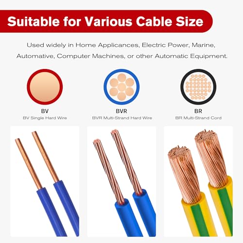 Nilight 200PCS Bullet Terminals Wire Connectors AWG 22-14 Female & Male Butt Insulated Waterproof Electrical Connector Kit for Automotive Marine Electrical Wiring - color: 200PCS Bullet Terminals