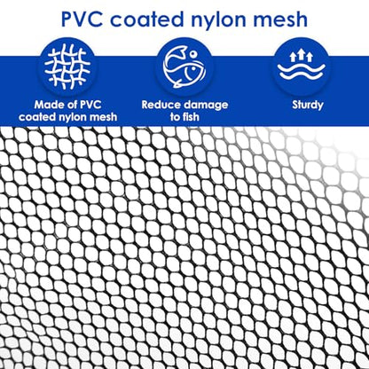 Telescopic Fishing Landing Net, Foldable Aluminum Alloy Pole with Fine Nylon Mesh, Portable Fish Net for Freshwater Saltwater Kayak Boat, Fishing Gifts for Men - color: Floating Style - 1M