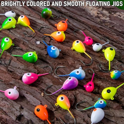 Alwonder 10-Pack Floating Jig Heads Fishing Floats Jigs Lures High-Ball Floater Hook, Surf Fishing Trolling Rockfishing Pompano Rigs Floats for Bass, Walleye, Panfish, Perch, Trout, Redfish - color: (CPP) Luminous Pink Purple, size: 1# Hook