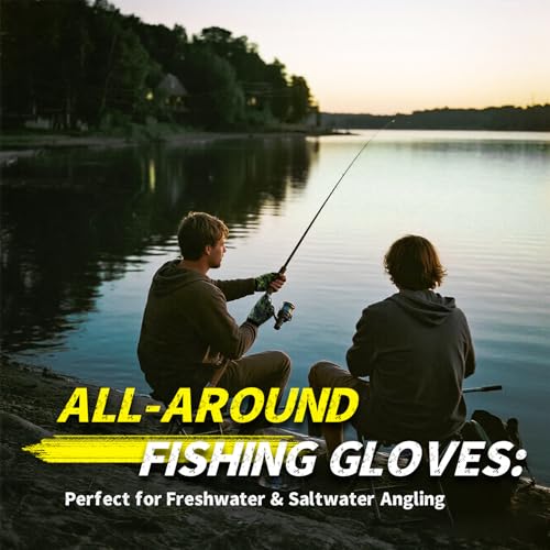 Stubby Fingerless Fishing Gloves Men - Lightweight Breathable Anti-Slip Kayak Gloves Women for Kayaking, Sailing,Paddling,Rowing - color: Camouflage green, size: Small-Medium
