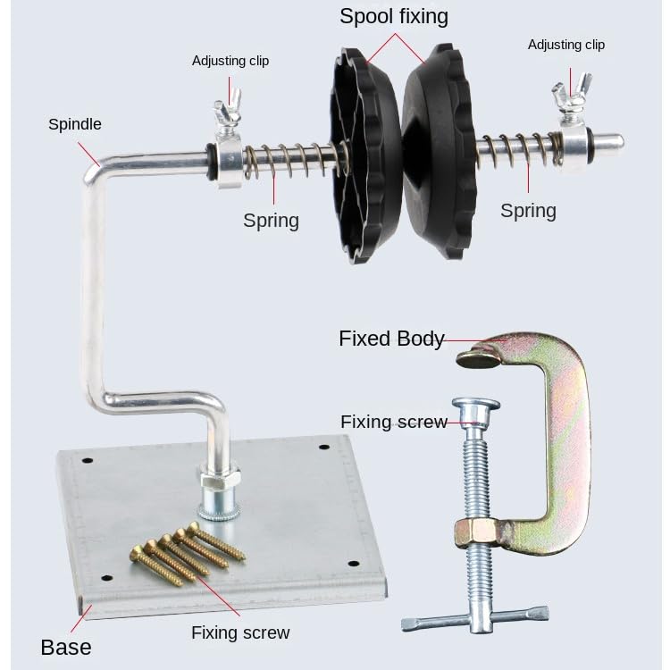 1pcs Portable Fishing Line Winder Spooler Machine Plastic Clamp Aluminum Spinning Baitcasting Reel Lines Spool Spooler System
