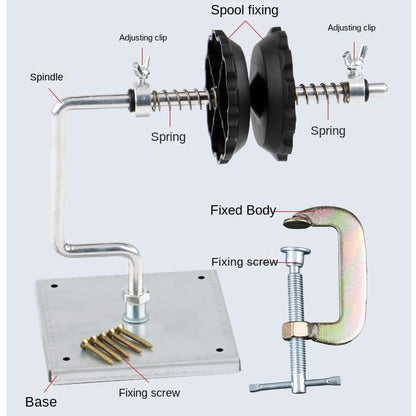 1pcs Portable Fishing Line Winder Spooler Machine Plastic Clamp Aluminum Spinning Baitcasting Reel Lines Spool Spooler System